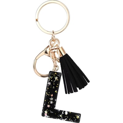 HARAHU Ключодържател Азбука - l / Черна kp37782 (37782)