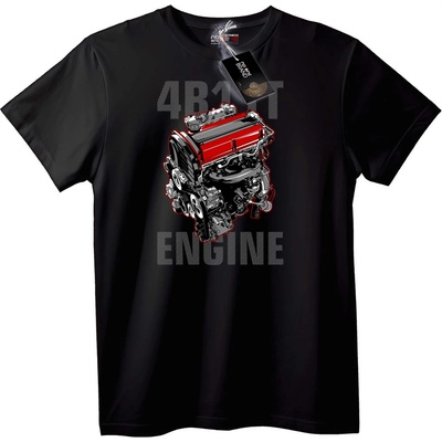 NOONEBRAND Тениска 4B1 Автомобилна Мания - M, Black