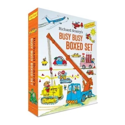 Richard Scarrys Busy Busy Boxed Set Busy Busy Airport; Busy Busy Cars and Trucks; Busy Busy Construction Site; Busy Busy Farm - Scarry Richard