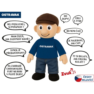 Mluvící panáček Ostravak 32 cm