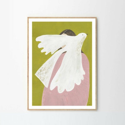 Moikka Plagát Bird and Woman by Clara Schicketanz 70x100 cm
