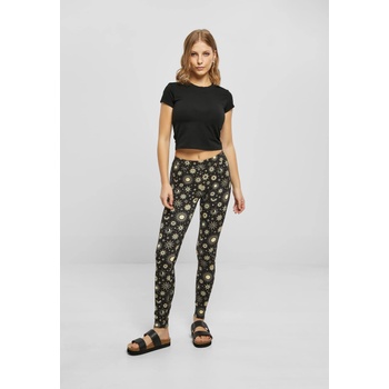 Urban Classics Дамски дълъг клин в цветен десен Urban Classics Ladies AOP Leggings blacksunUB-TB4771-04456 - , размер XS