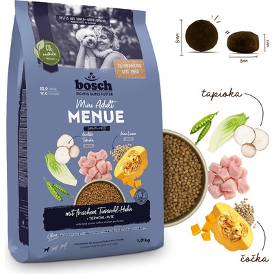 Bosch HPC Menue Mini Adult with animal welfare chicken 1 kg