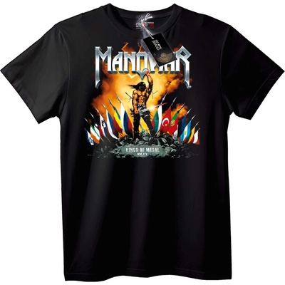 NOONEBRAND Тениска Manowar Крале на Метала - 2XL, Black