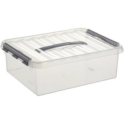 Helit úložný box Sunware Q-line priehľadná 10 l 30 x 11 x 40 cm 6 ks