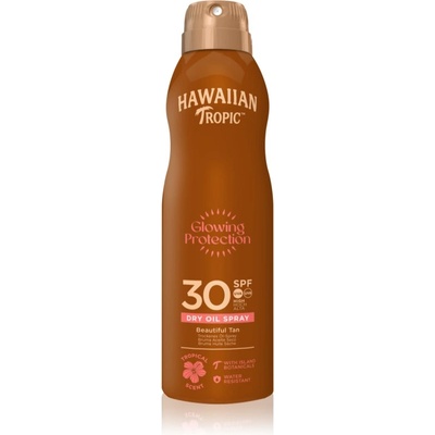 Hawaiian Tropic Glowing Protection Dry Oil Spray сухо масло за слънчеви бани в спрей SPF 30 180ml