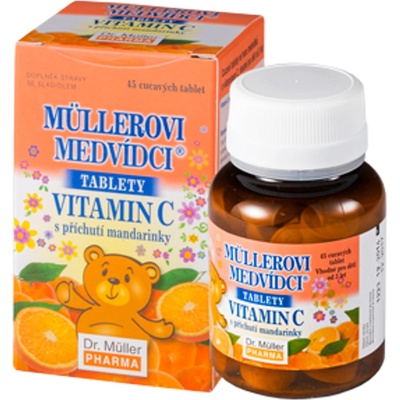 Dr. Müller Medvede mandarínka s vitamínom C 45 cmúľaciech tabliet