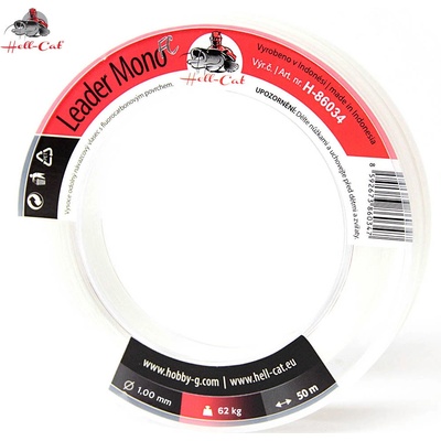 Hell-Cat Leader Mono fluorocarbon 50 m 0,80 mm 41 kg