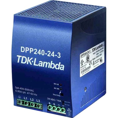 TDK-Lambda DPP240-24-3 sieťový zdroj na montážnu lištu (DIN lištu) 24 V/DC 10 A 240 W Počet výstupov:1 x Obsah 1 ks
