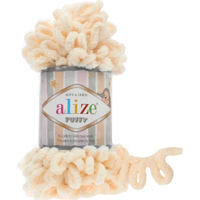 Alize příze Puffy 742 bledá meruňková