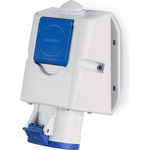 SCAME Промишлен комбиниран контакт 2P+Е 16A+шуко IP54 серия Optima (513.1653-DN)