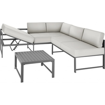 tectake 405525 záhradná zostava faro šedá