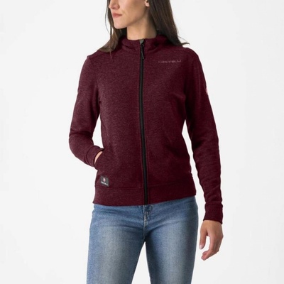 Castelli Milano 2 Full Zip W Fleece tmavobordová
