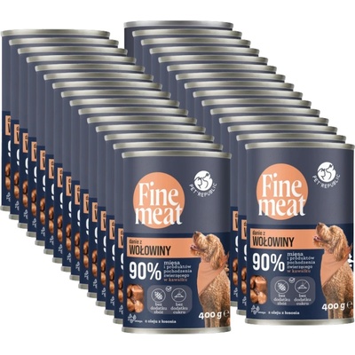 PetRepublic Fine Meat Adult pokrm z hovädzieho mäsa 30 x 400 g