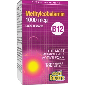 Natural Factors B12 Methylcobalamin 1000 mcg, 180 Тablets