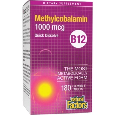 Natural Factors B12 Methylcobalamin 1000 mcg, 180 Тablets