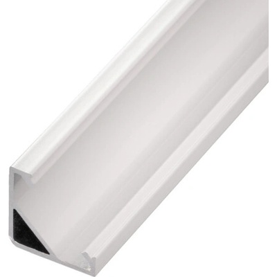 LED profil R6W bílý rohový 16*16 - Profil bez krytu 2m