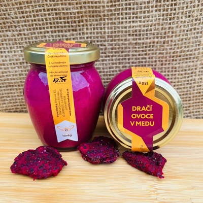 Včelí farma Horký Dračí ovoce v medu 180 g