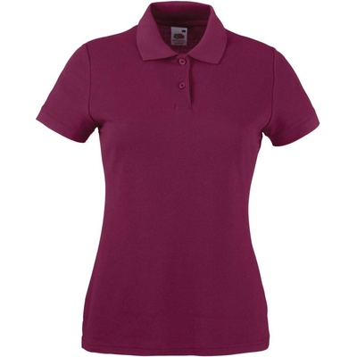 Fruit of the Loom Lady-Fit Premium Polo Burgundy