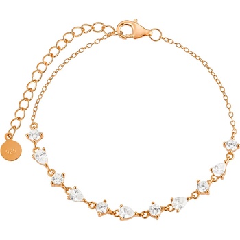 Olivie strieborný náramok KVAPKY ŠŤASTIA ROSE 8889