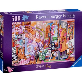 Ravensburger Пъзел Ravensburger от 500 части - Студентски дни (12000679)