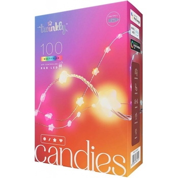 Twinkly TWKS100RGB-T LED RGB Stmievateľná vianočná reťaz 100xLED 8 m USB Wi-Fi TW0052
