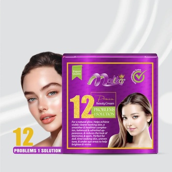 Malika 12 проблема Избелващ крем за лице, 1бр