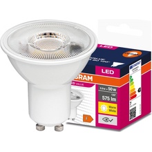 Osram LED žiarovka GU10 6,9W 50W 575lm 3000K Warm 120° Value