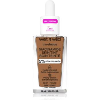 Wet n Wild Bare Focus Niacinamide Skin Tint лек хидратиращ фон дьо тен цвят Deep (Cool) 32ml