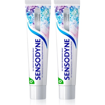 Sensodyne Extra Whitening избелваща паста за зъби с флуорид за чувствителни зъби 2x75ml