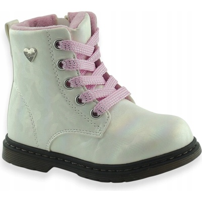 Wojtyłko dětské kozačky eko kůže bílé