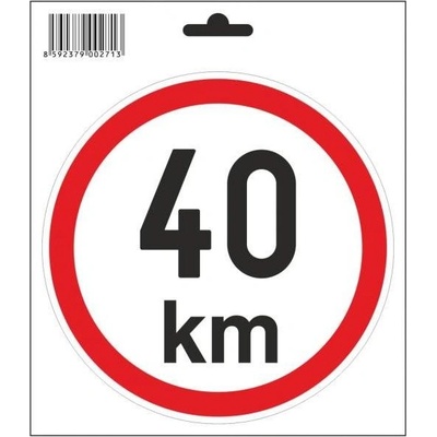 Samolepka 40 km/h, průměr 160 mm