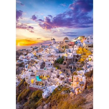 Image 1 of Enjoy - Puzzle Sunset over Santorini 1000 - 1 000 piese