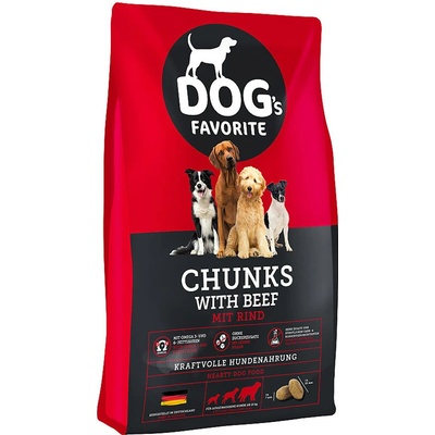 Dog´s Favorit Chunks with Beef 15 kg
