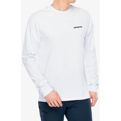Patagonia L/S P-6 Logo Responsibili-Tee white