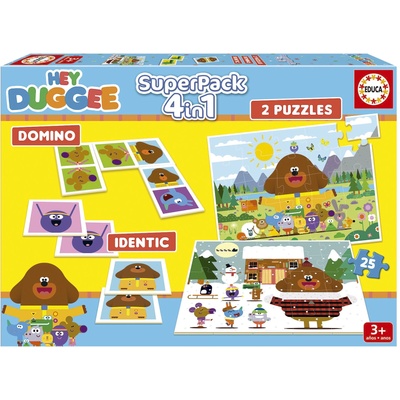 Educa Детски пъзел Educa 4 в 1 - Hey Duggee (EDU19395)