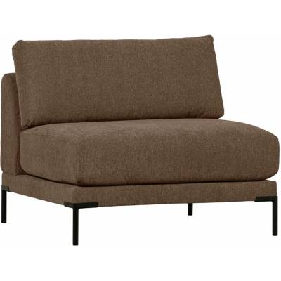 WOOOD Tmavě hnědý středový modul Coulee 100 x 100 cm