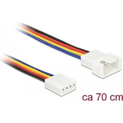 Delock Prodlužovací kabel PWM připojení ventilátoru 4 Pin 70 cm