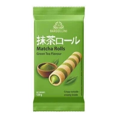 Bardollini trubičky plněné krémem s příchutí matcha 120 g
