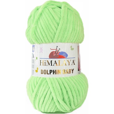 Himalaya Příze Dolphin Baby 80350 - světle zelená neon