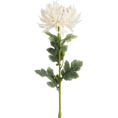 Mica Decorations Umelá kvetina chryzantéma krémová 60 cm