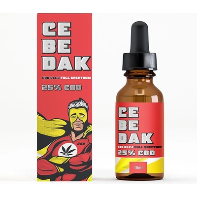 CBD olej full spectrum 25% 2500mg 10ml CEBEDAK 10¨ks