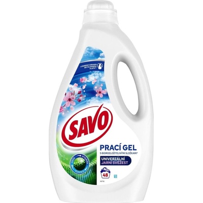 Savo Jarní svěžest prací gel na barevné i bílé prádlo 48 PD 2,4 l