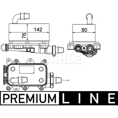 Chladič oleja automatickej prevodovky MAHLE ORIGINAL CLC 18 000P (CLC18000P)
