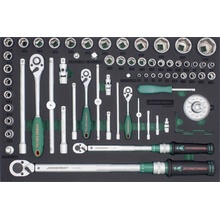 JONNESWAY T27165SV Modul gola sada 1/4", 3/8" a 1/2" momentové klíče 10-200 Nm 65 ks