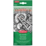 Derwent Комплект графитни моливи, шестоъгълни, DERWENT "Academy", 12 различни твърдости 2300412 (2300412)