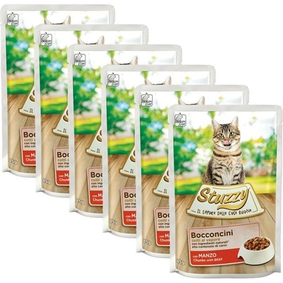 Stuzzy Cat Chunks hovädzie kúsky gravy 6 x 85 g