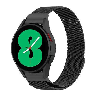 OEM Kovový náramek Milánský tah pro chytré hodinky Samsung Galaxy Watch 4/5/6 20mm Farba: Černá