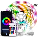 LED pás RGB 5 m Aga MR8002 diaľkový ovládač zdroj Bluetooth ,Wi-Fi
