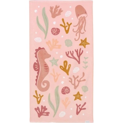 Little Dutch Детска плажна кърпа Little Dutch - Ocean Dreams, 120 x 60 cm, Pink (012325.02)